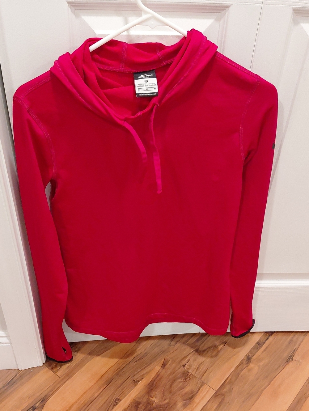Nike Women's Bright Pink Cowl Neck Performance Sweater